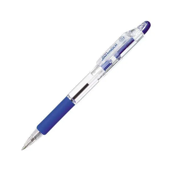 (まとめ) ゼブラ 油性ボールペン ジムノック 0.7mm 青 KRB-100-BL 1セット(10本) 〔×10セット〕