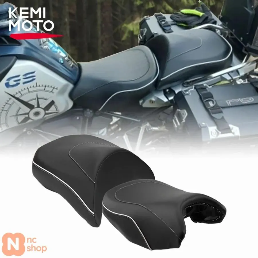 【並行輸入品】2個入り バイクシート BMW R1250GS R1200GS アドベンチャー用 リアパッセンジャー＆フロントライダーシート キャメルバッククッション