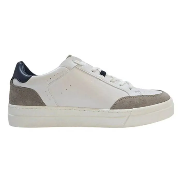ロイヤルティ Loyalti 【 Braid Low-Top Trainers Men White/Grey/Navy 】 シューズ スニーカー メンズ 白色 ホワイト 灰色 グレー 紺色 ネイビー