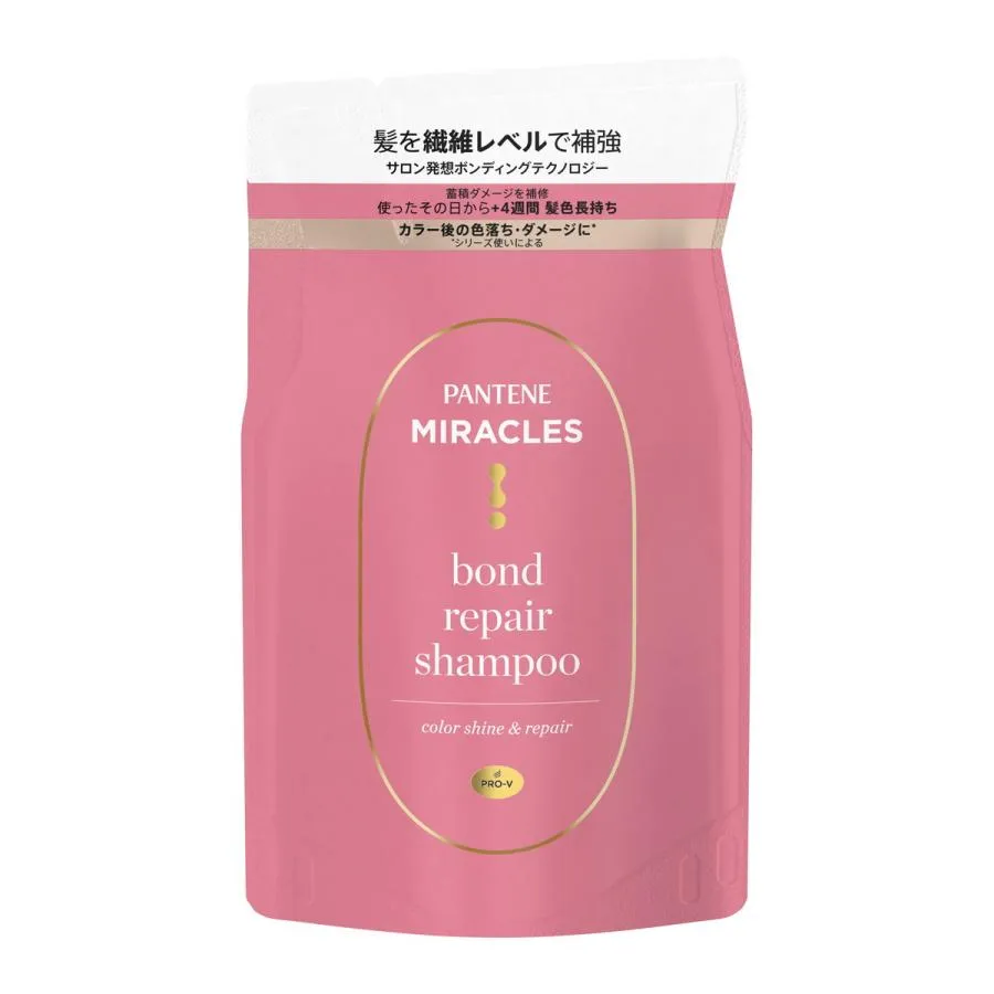 (送料無料・まとめ買い×12個セット)P\u0026G パンテーンミラクルズ ボンドリペアシリーズ カラーシャイン\u0026リペア シャンプー つめかえ用 350g