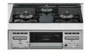 ガスコンロ リンナイ製（永大産業）JS-RB31AM5T1RVW-★ ガラストップタイプ シアーブラック 間口60cm