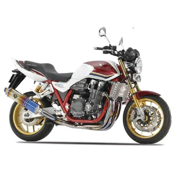 【メーカー在庫あり】 WH48-S5SD アールズギア r's gear フルエキゾースト FINAL記念モデル ワイバンR シングル Sタイプ CB1300SF チタンドラッグブルー HD店