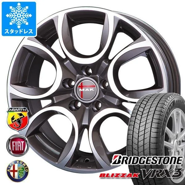 アルファロメオ ジュリア ABA-95220用 スタッドレス ブリヂストン ブリザック VRX3 225/50R17 94Q MAK トリノ