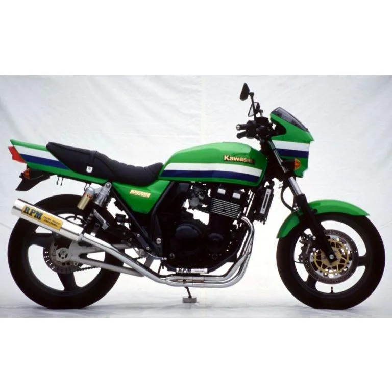 RPM 1062S-01 フルエキゾースト マフラー RPM-4in2in1 ステンレス φ93×390 ZRX400 公道走行可 JMCA認定品 4-2-1 バイク 二輪車 アールピーエム