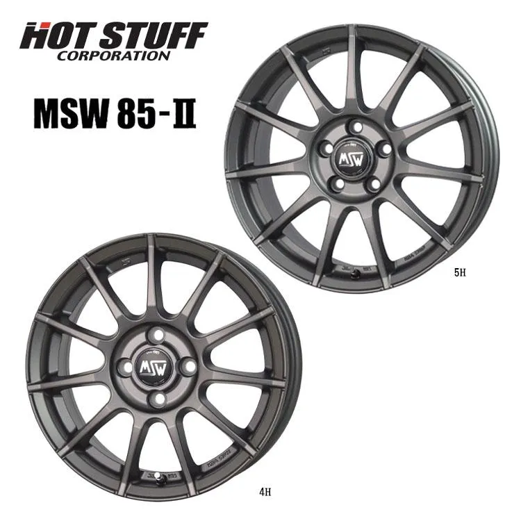 18インチ 5H112 8J 8J+40 5穴 ホイール 【1本単品 新品】 マットガンメタル MSW85-II 送料無料 ホットスタッフ
