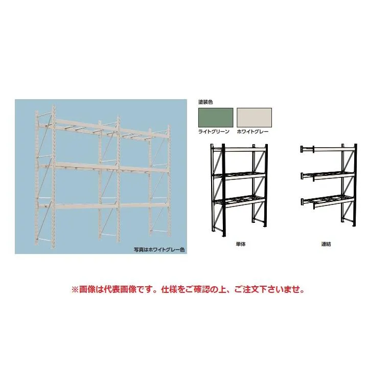 【ポイント10倍】【直送品】 山金工業 パレットラック 2000kg/段 連結 20S242311-2WR 【送料別】