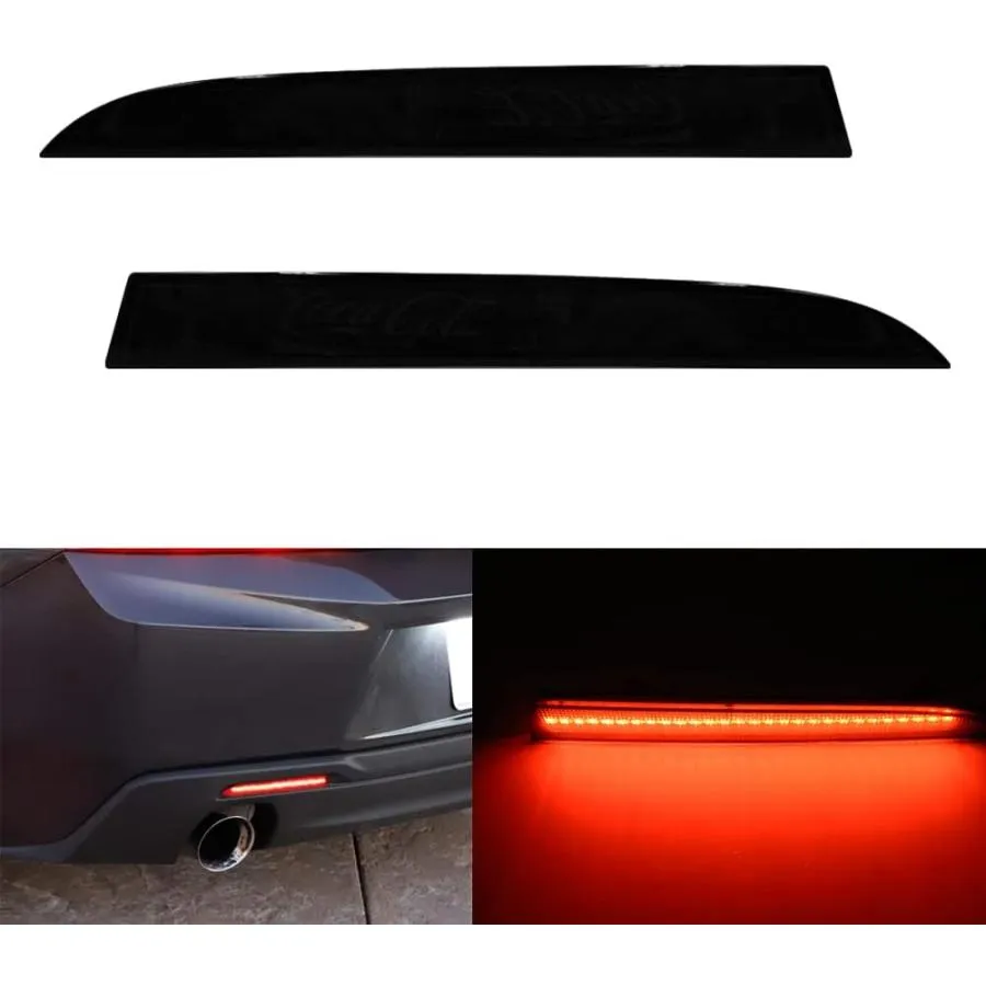 【並行輸入品】Mingruiテスト LEDリアバンパーリフレクターライト 2個 シボレー カマロ 2016 2017 2018 2019 レッドLED