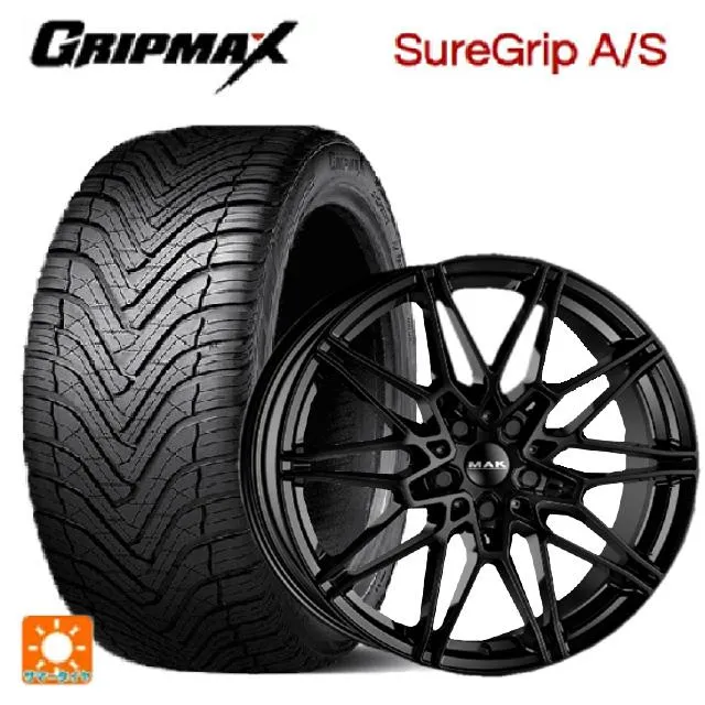 BMW 4シリーズグランクーペ(G26)用 245/40R19 98W XL グリップマックス シュアグリップ A/S ブラックレター マック ケーニ
