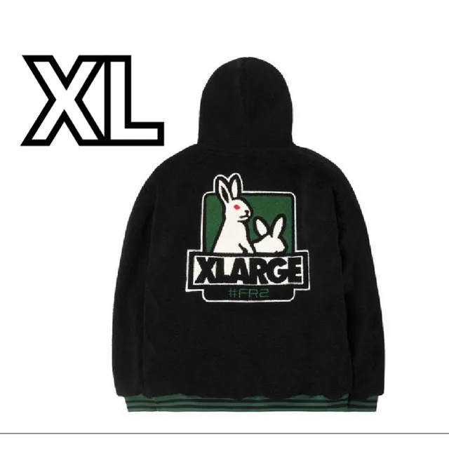 XLARGE x FR2 Boa Hoodie \"Black\"