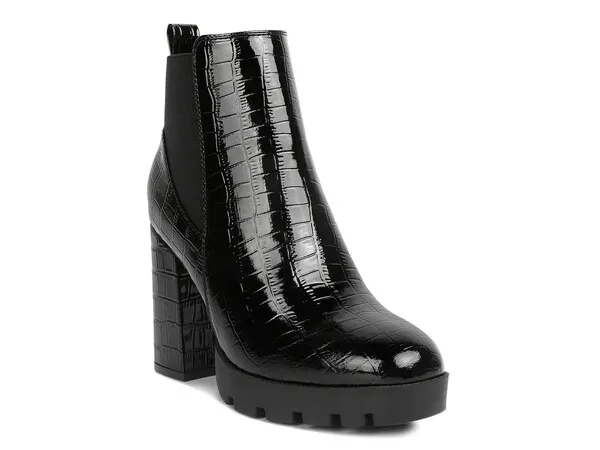 ロンドンラグ レディース シューズ ブーツ・レインブーツ チェルシーブーツ プラットフォーム チェルシー ブーツ London Rag Foxy Platform Chelsea Boot Black ブラック