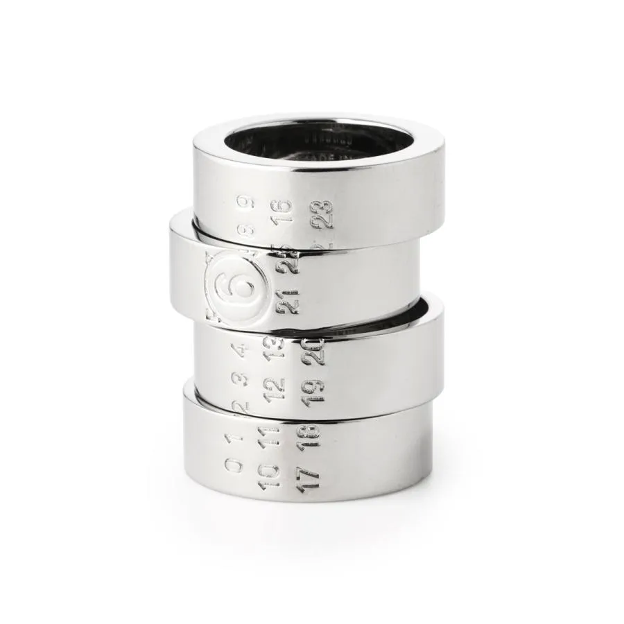 エムエム 6 メゾンマルジェラ MM6 Maison Margiela リング STACKED NUMERIC RING 指輪 シルバー レディース sm7uq0113-p8754-951