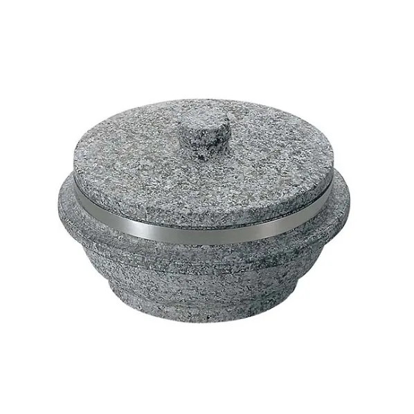 アズワン 長水 遠赤 石焼釜(石蓋付)補強リング付 3661100 24cm 61-6830-39 1点
