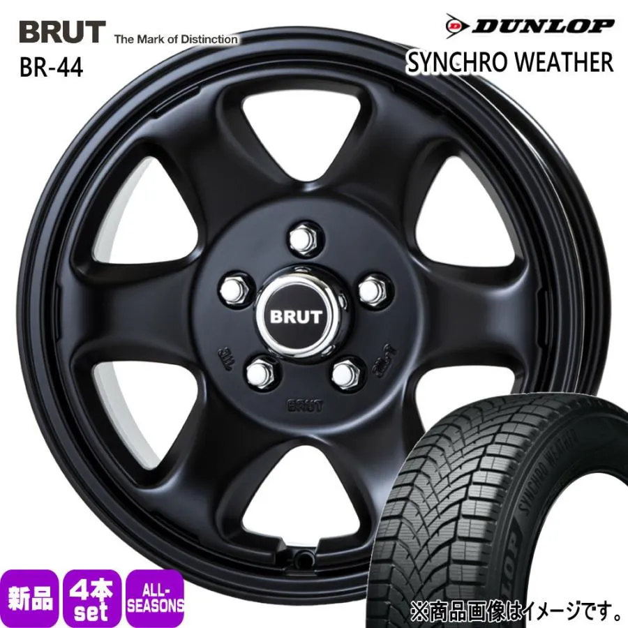 日産 E52エルグランド / ホンダ エリシオン  ダンロップ 215/65R16 102H XL SYNCHRO WEATHER 夏冬兼用 オールシーズンタイヤ BRUT BR-44