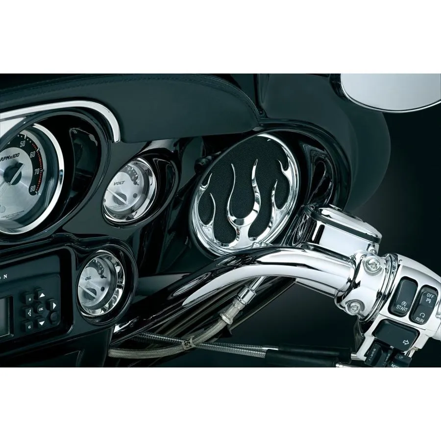 【並行輸入品】Kuryakyn 3788 Flame Speaker Grille by Kuryakyn Kuryakyn 3788 Moto