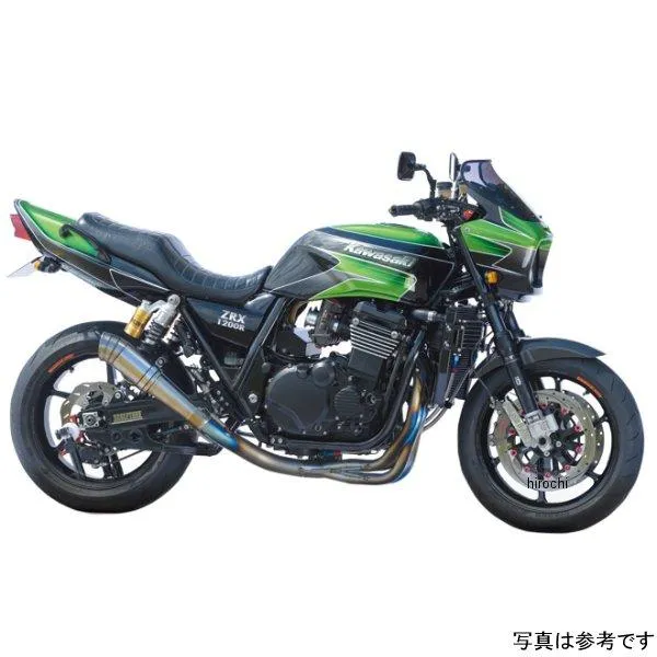 EX-13TUVT3S ナイトロレーシング 4in1機械曲げチタンEXマフラー UPタイプ ヴァリアントチタン 300mm ZRX1200R、ZRX1100 SP店