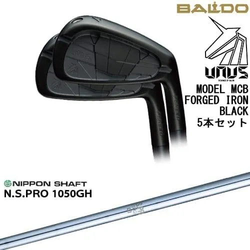 BALDO UNUS MODEL MCB フォージドアイアン5本set(6I-PW) ウヌス ブラック[6P]バルドBALDO N.S.PRO 1050GH 日本シャフト