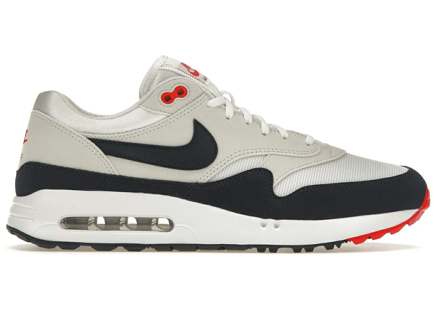 ナイキ マックス ゴルフ 白色 ホワイト 灰色 グレー エアマックス 86 スニーカー メンズ NIKE AIR MAX 1 OG GOLF OBSIDIAN / WHITE DARK OBSIDIAN NEUTRAL GREY