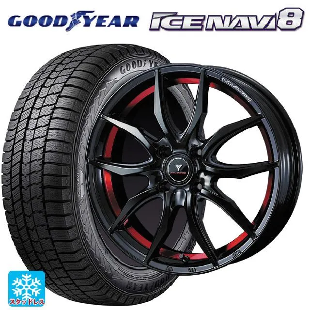 スズキ スイフト(ZC/ZD 13/43/53/83系)用 2025年製 185/55R16 83Q グッドイヤー アイスナビ8 ノヴァリス ローグ