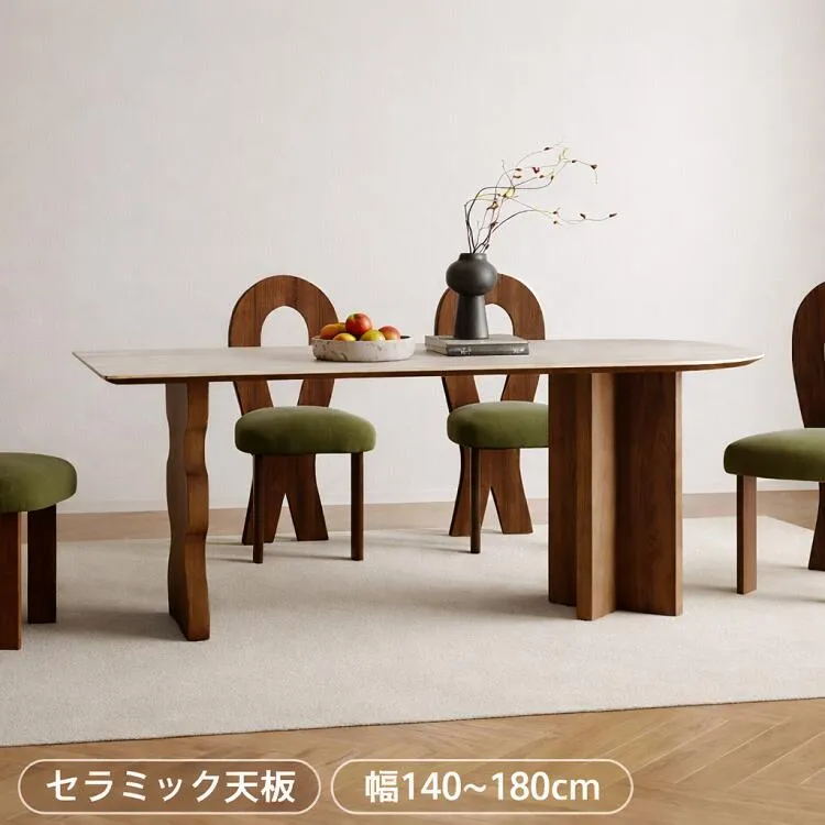ダイニングテーブル リビングテーブル おしゃれ 4人用 6人用 ホワイト テーブル 食卓テーブル セラミック 大理石 北欧 長方形 作業台 セラミックテーブル 高さ75cm 作業机 広い モダン 幅140/160/180cm