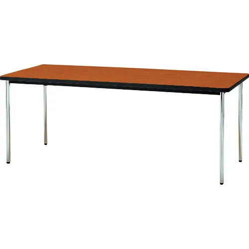TOKIO ( 藤沢工業 ) ミーティングテーブル 丸脚 1800×600mm チーク チーク ( TDS-1860M T ) 藤沢工業(株) 【メーカー取寄】