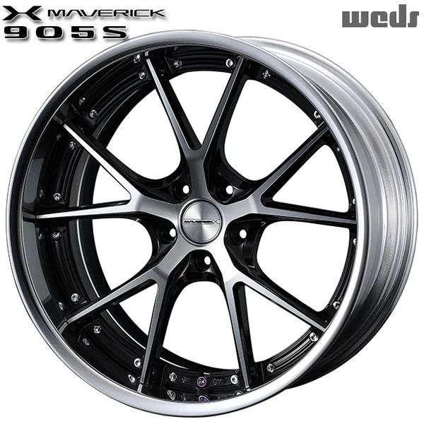 サマータイヤ ホイールセット 225/45R19インチ 5H114.3 ウェッズ マーベリック 905S ブラックポリッシュ ピレリ パワジー POWERGY