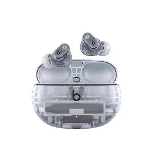 Beats Studio Buds + ワイヤレスノイズキャンセリングイヤフォン 内蔵マイク、耐汗仕様  Bluetoothイヤフォン、空間オーディオ - トランスペアレント