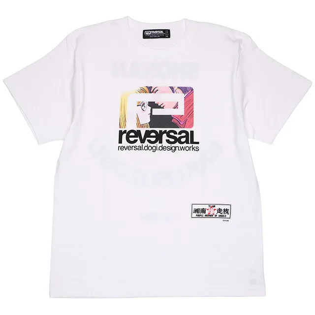 (リバーサル) 湘南爆走族×rvddw EGUCHI AND YOSHIKO TEE (SS:TEE)(rvsb002-WH) Tシャツ 半袖 江口洋助 津山よし子 吉田聡 国内正規品