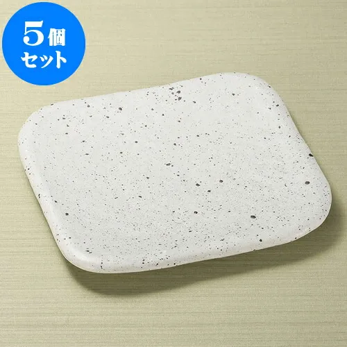 5個セット 正角皿 石庭19cm正角皿（白） [ 19.4 x 19.4 x 2.4cm ] | 角 角皿 スクエア 食器 業務用 飲食店 カフェ うつわ 器 おしゃれ かわいい ギフト プレゼント 引き出物 内祝い 結婚祝い 誕生日 贈り物 贈答品 おすすめ 食器セット