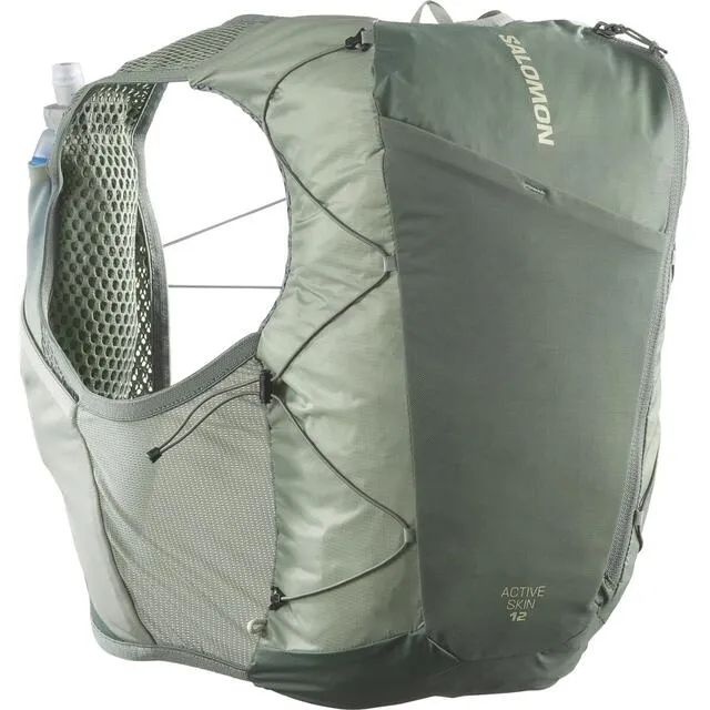SALOMON サロモン ベスト バックパック ACTIVE SKIN 12 SET LC2177600 Laurel/Lily/ALOE トレイルランニング  トレランザック ランニングベスト リュックサック 登山 トレッキング メンズ レディース