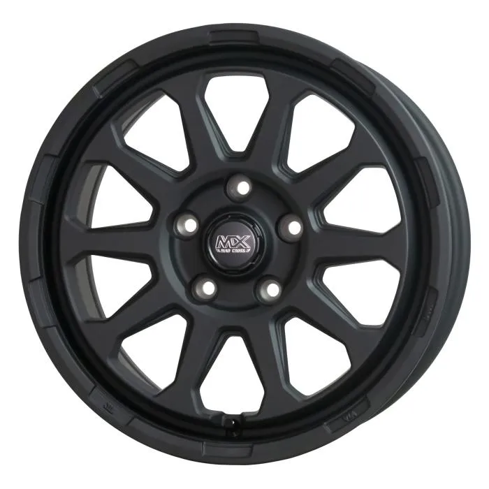 業販品 TOYO Winter TRANPATH TX 195/60R16 89Q MADCROSS RANGER マットブラック 16インチ 7J+38 5H-114.3 冬用 4本