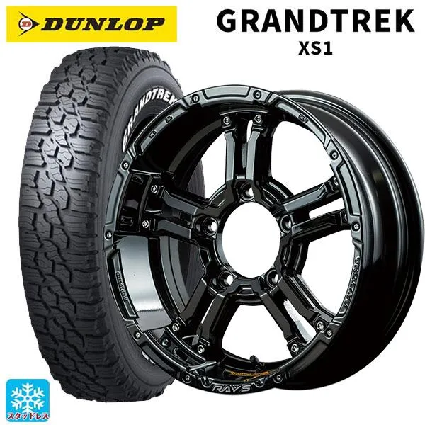 スズキ ジムニー(64系)用 185/85R16 105/103L ダンロップ グラントレックXS1 ホワイトレター チームデイトナ FDX-J コレ