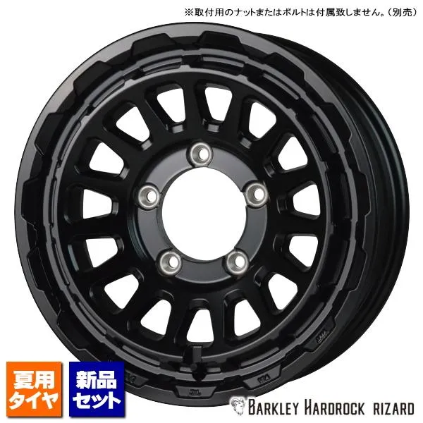 ヨコハマ ジオランダー M/T G003 LT225/75R16 \u0026 BARKLEY HARDROCK RIZARD 16インチ 5.5J +20 5H 139.7P BK スズキ ジムニー