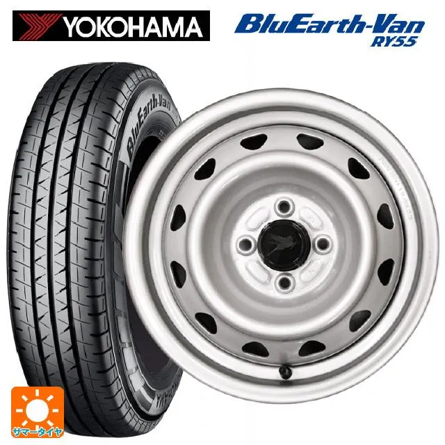 トヨタ プロボックス(160系)用 155/80R14 88/86N ヨコハマ ブルーアースVan RY55B キャロウィン PC504S