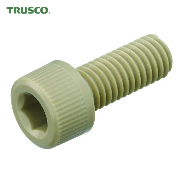 トラスコ TRUSCO ポリエーテルエーテルケトン(PEEK)六角穴付ボルト M4X25 50本入 (1袋) BPEEK-CBM4X25