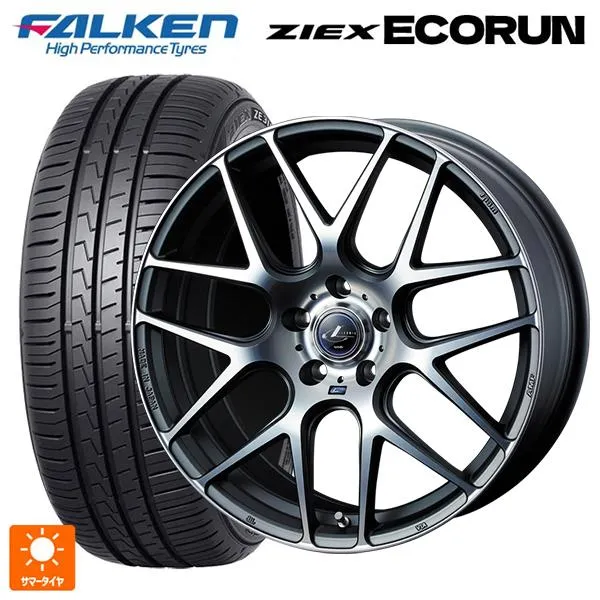 送料無料 サマータイヤホイール 4本セット 225/55R18 98V ファルケン ジークス ZE310R エコラン ウェッズ レオニス ナヴィア06