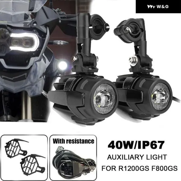並行輸入品 R1200GS 40W オートバイ バイク LED フォグランプ 補助 アセンブリ BMW R1200GS F850GS F750GS F850GS 750GS 1250GS GS LC アドベンチャー用