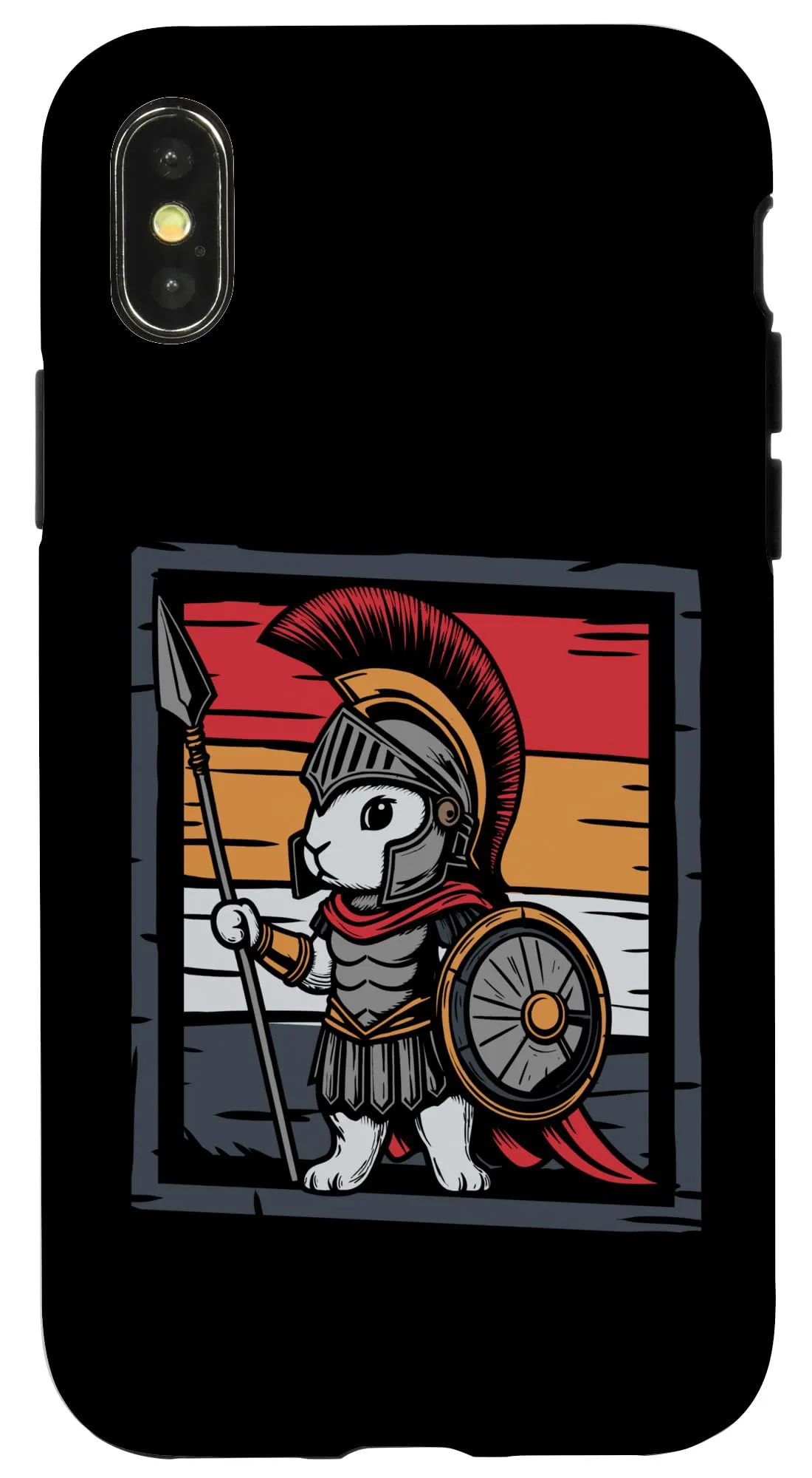 iPhone X/XS スパルタンバニー スパルタン戦士ラビットスパルタ スマホケース