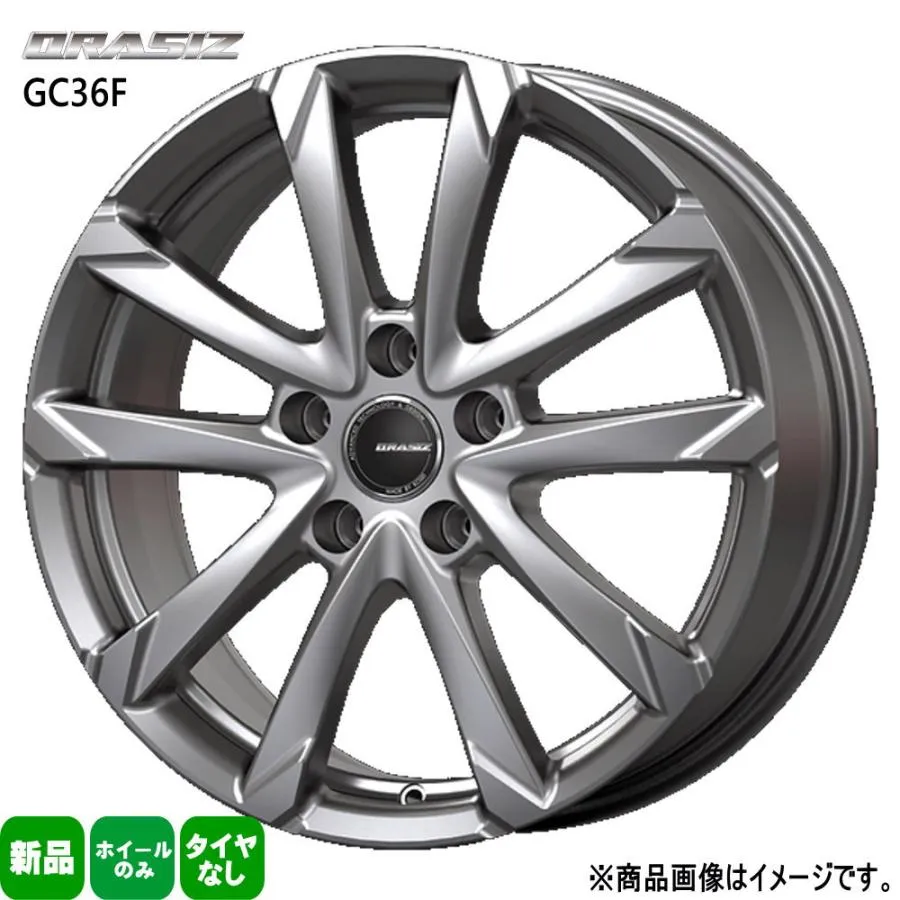 18×7.0J +40 5/120 QRASIZ GC36F  新品 18インチ ホイールのみ 4本セット トヨタ 40系 アルファード ヴェルファイア
