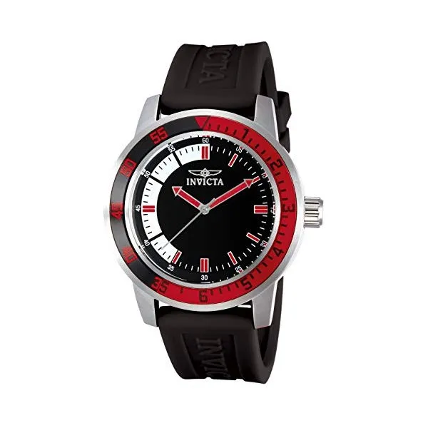 インビクタ 腕時計 INVICTA インヴィクタ スペシャリティ メンズ 男性用 12845 Invicta Men 12845 Specialty Black Dial Watch with Red/Black Bezel