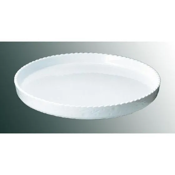 【お取り寄せ】Royale ロイヤル 丸 グラタン皿 No.300 32cm ホワイト 5100300 カヌー型皿 洋食器 キッチン テーブル
