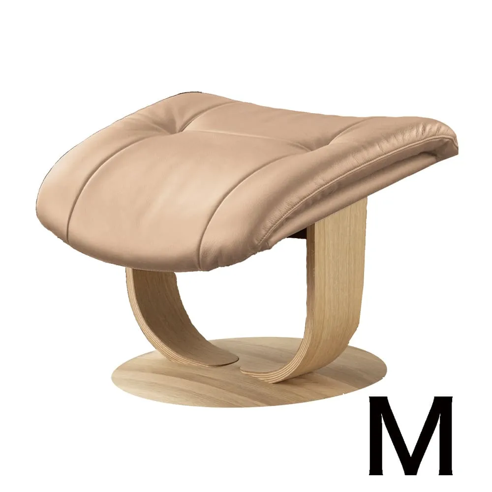 【カリモク】オットマン ブルックス（Mサイズ）R11406 な ルーク ピュアオーク/ベージュ (配送員設置)