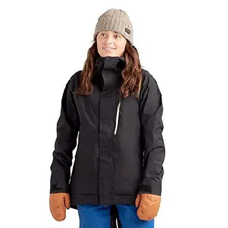 【平行輸入品】Dakine Womens Stoker Gore-Tex 3-Layer Ski/Snowboard Winter Jacket, Black, Large