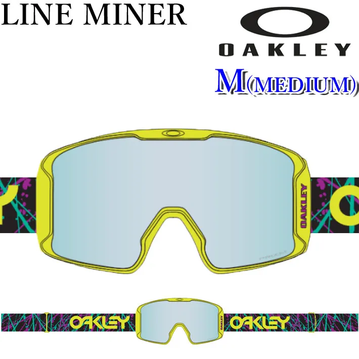 25-26 ゴーグル OAKLEY オークリー LINE MINER M GOGGLE oo7093-94 ラインマイナー ミディアムフィット スノーゴーグル スノボー スキー 日本正規品 2025 2026