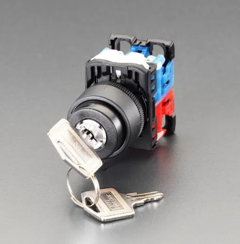 エスコ (ESCO) EA940D-111 22/25mm ｷｰ操作型ｽｲｯﾁ EA940D-111 【3個セット】
