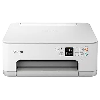 【中古】(非常に良い)Canon プリンター A4インクジェット複合機 PIXUS TS7530 ホワイト 2021年モデル テレワーク向け 5色・独立型・対応インクBCI-300/301シリーズ