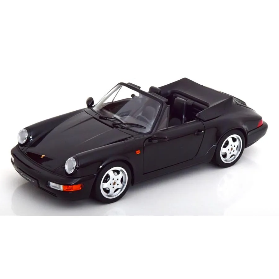 norev 1/18 Porsche 911 (964) Carrera 4 Convertible 1990 ブラックメタリック ポルシェ ノレブ