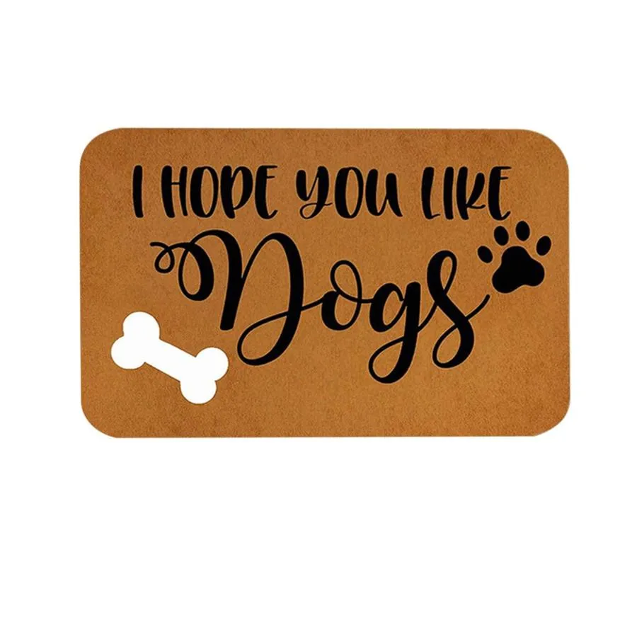 【並行輸入品】TUNKENCE Front Entrance Door Mat Welcome to Entry Floor Mats Foy