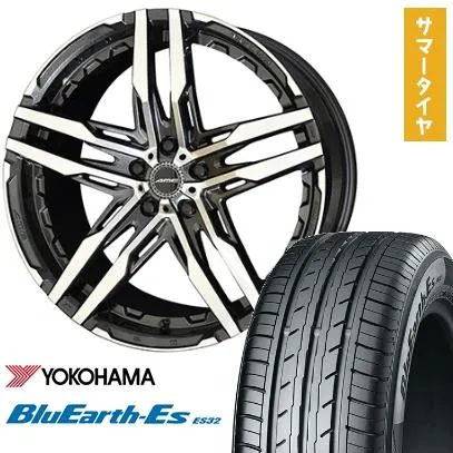 225/50R18 夏タイヤ ホイール４本セット (5/114車用) YOKOHAMA ブルーアース ES32 共豊 シャレン RG 18インチ