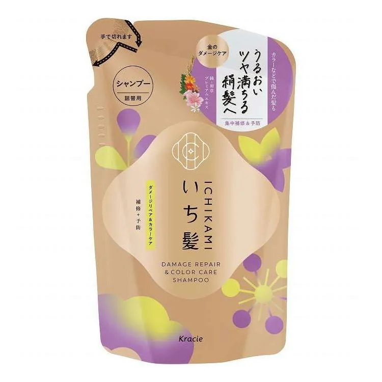 単品20個セット いち髪 ダメージリペア\u0026カラーケア シャンプー 詰替用 クラシエホームプロダクツ販売 320ml 代引不可