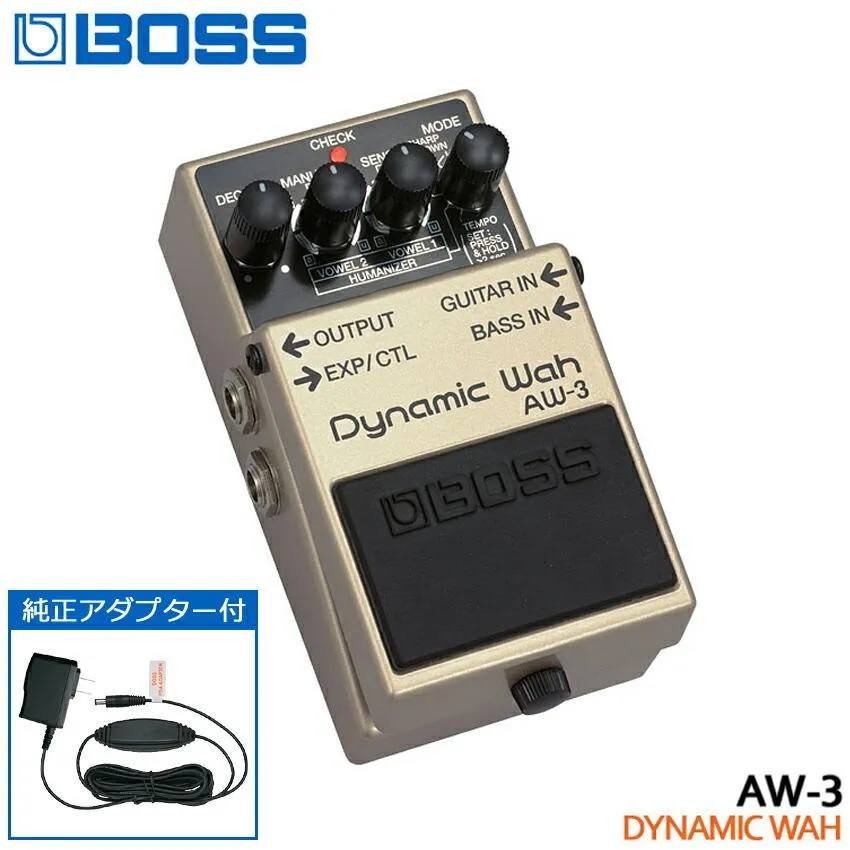 BOSS ダイナミックワウ AW-3 純正ACアダプター付き ボス エフェクター